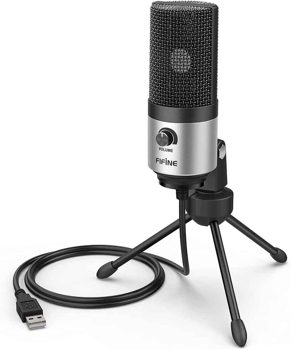 USB Podcast Condenser Microphone Recording on Laptop, No Need Sound Card Interface and Phantom Power-K669