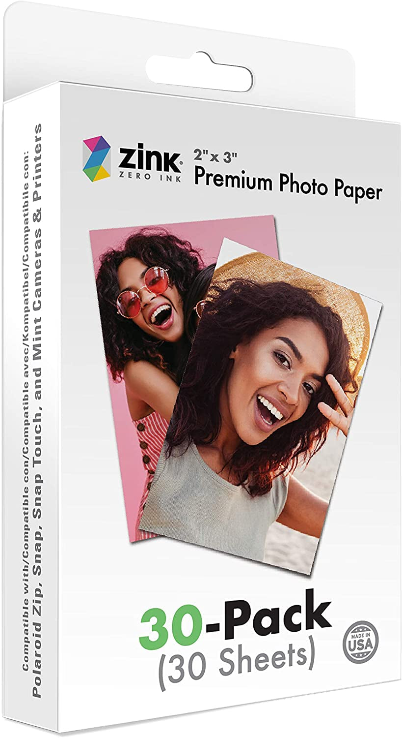 2"X3" Premium Instant Photo Paper (50 Pack) Compatible with Polaroid Snap, Snap Touch, Zip and Mint Cameras and Printers