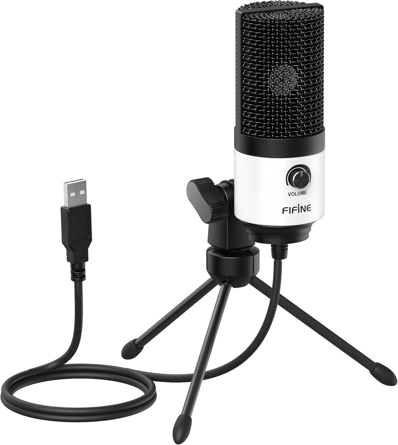 USB Podcast Condenser Microphone Recording on Laptop, No Need Sound Card Interface and Phantom Power-K669