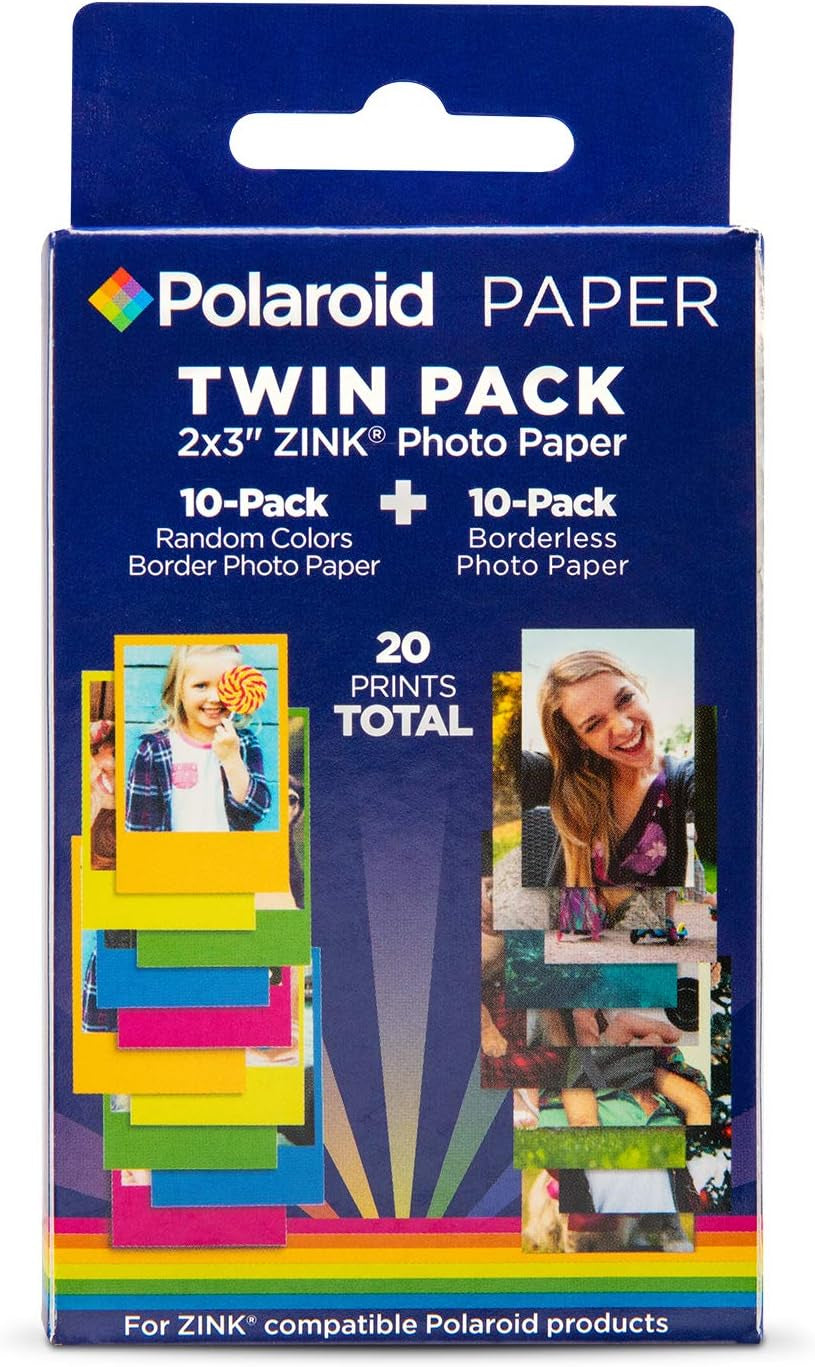 2"X3" Premium Instant Photo Paper (50 Pack) Compatible with Polaroid Snap, Snap Touch, Zip and Mint Cameras and Printers