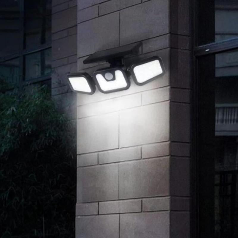 Outdoor Solar Motion Sensor Lights with 118 Leds, Security Wall Night Light, IP65 Waterproof Wireless Lights for Yard, Stairs, Garage, Fence, Porch