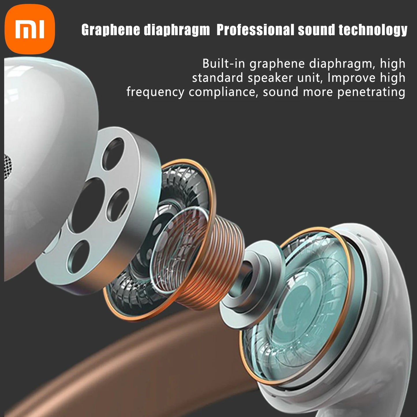 XIAOMI AP05 True Wireless Earphone Buds5 HIFI Stereo Sound Bluetooth5.3 Headphone Sport Earbuds with Mic for Android Ios