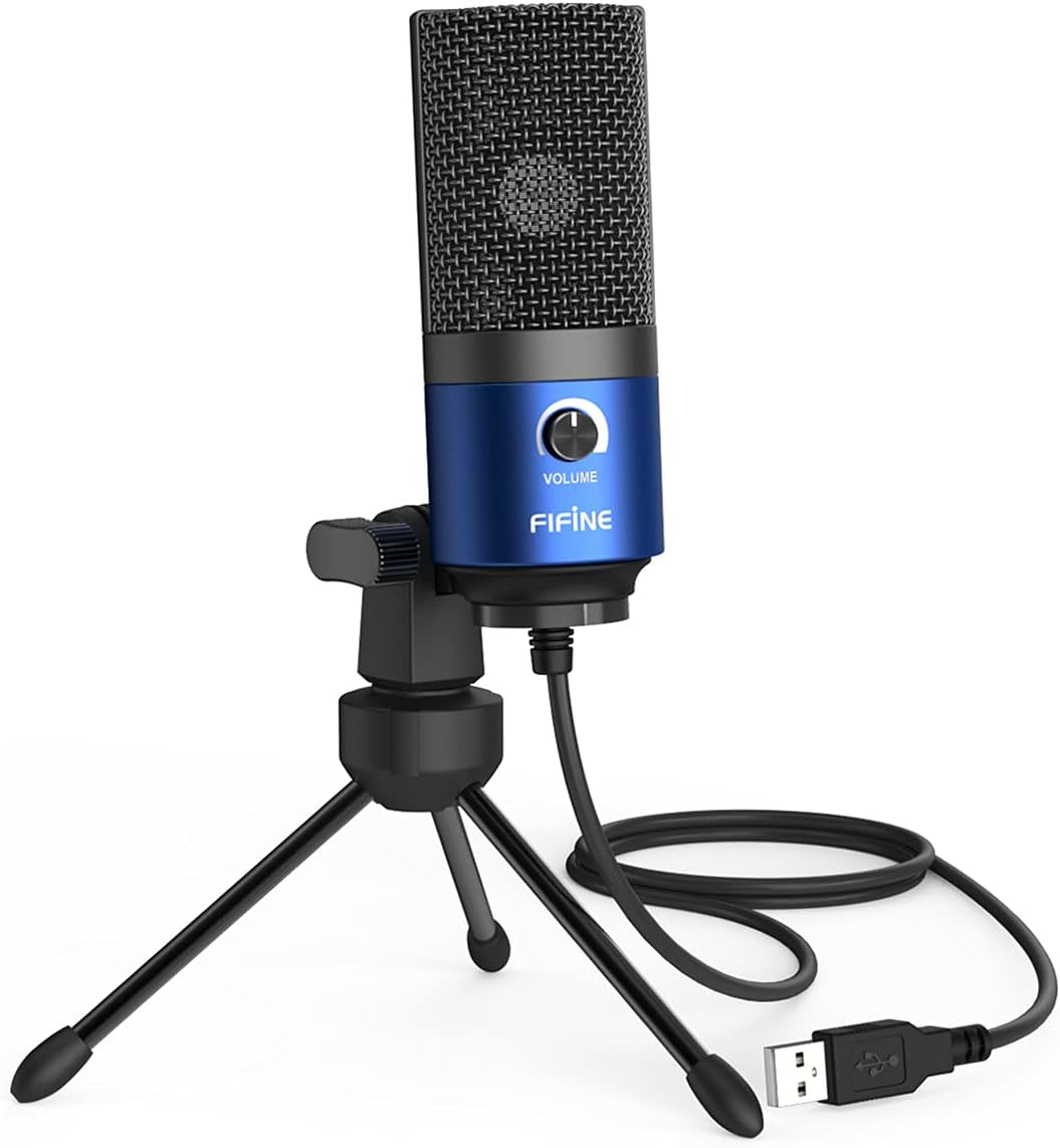 USB Podcast Condenser Microphone Recording on Laptop, No Need Sound Card Interface and Phantom Power-K669