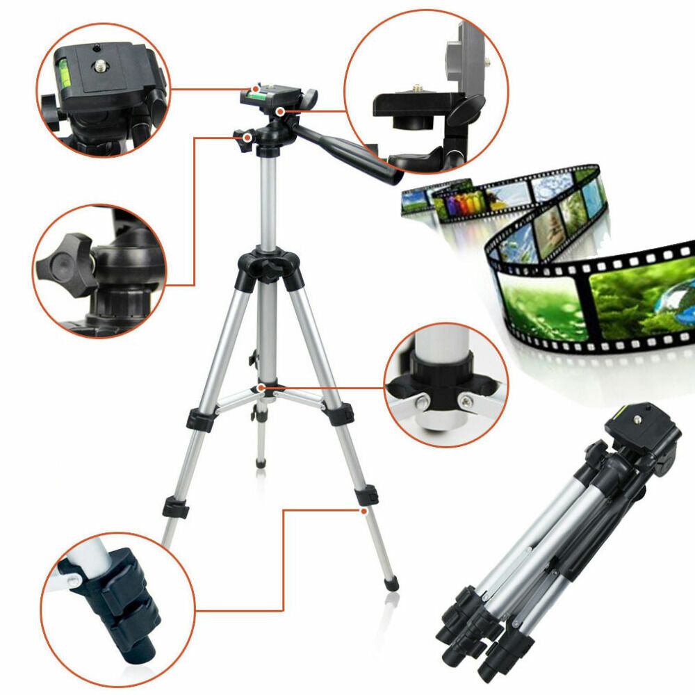 Professional Camera Tripod Stand Holder Mount for Cell Phone, Portable Tripod, Mobile Phone Live Stream Holder, Camera Tripod