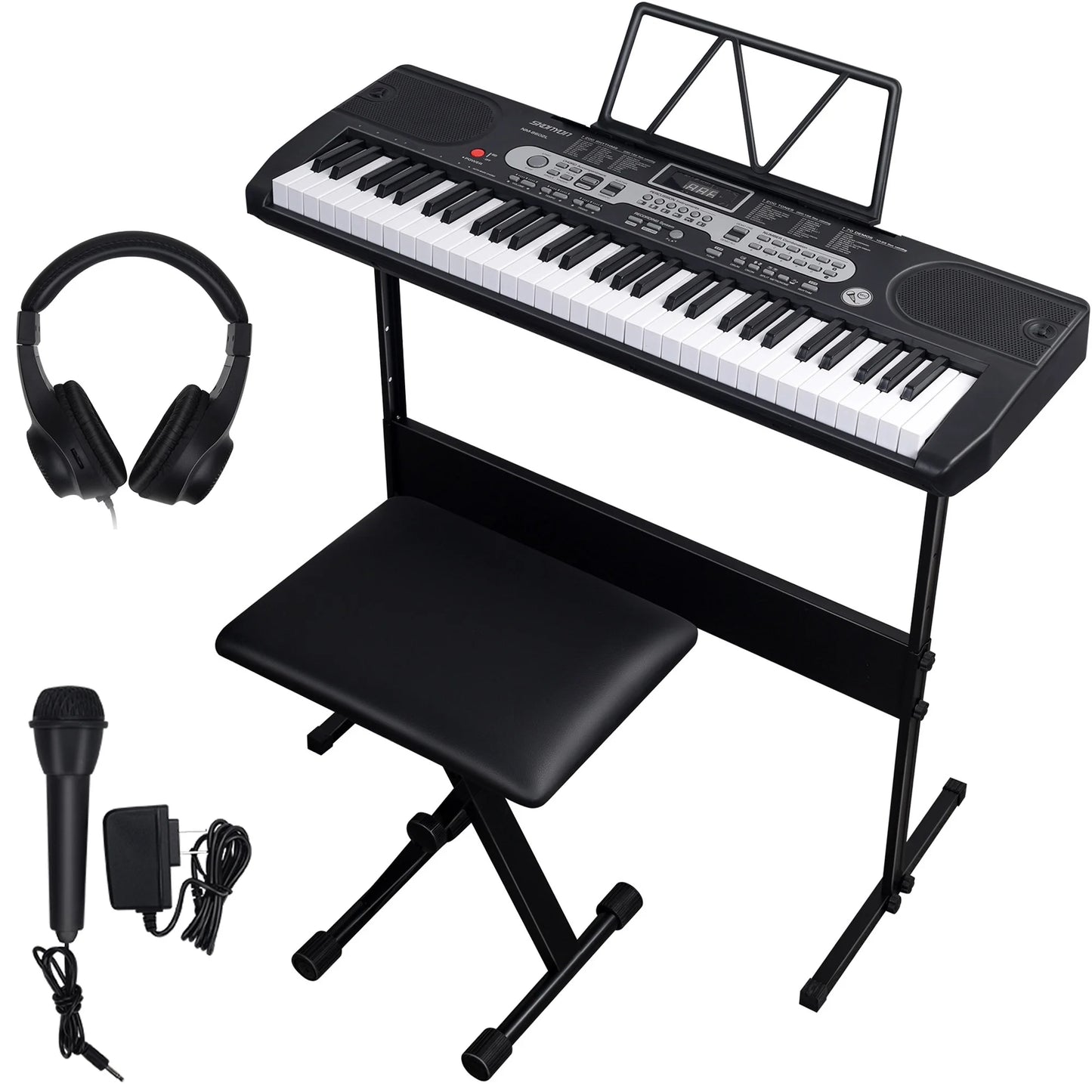 61 Key Piano Keyboard Portable Electric Keyboard with Microphone