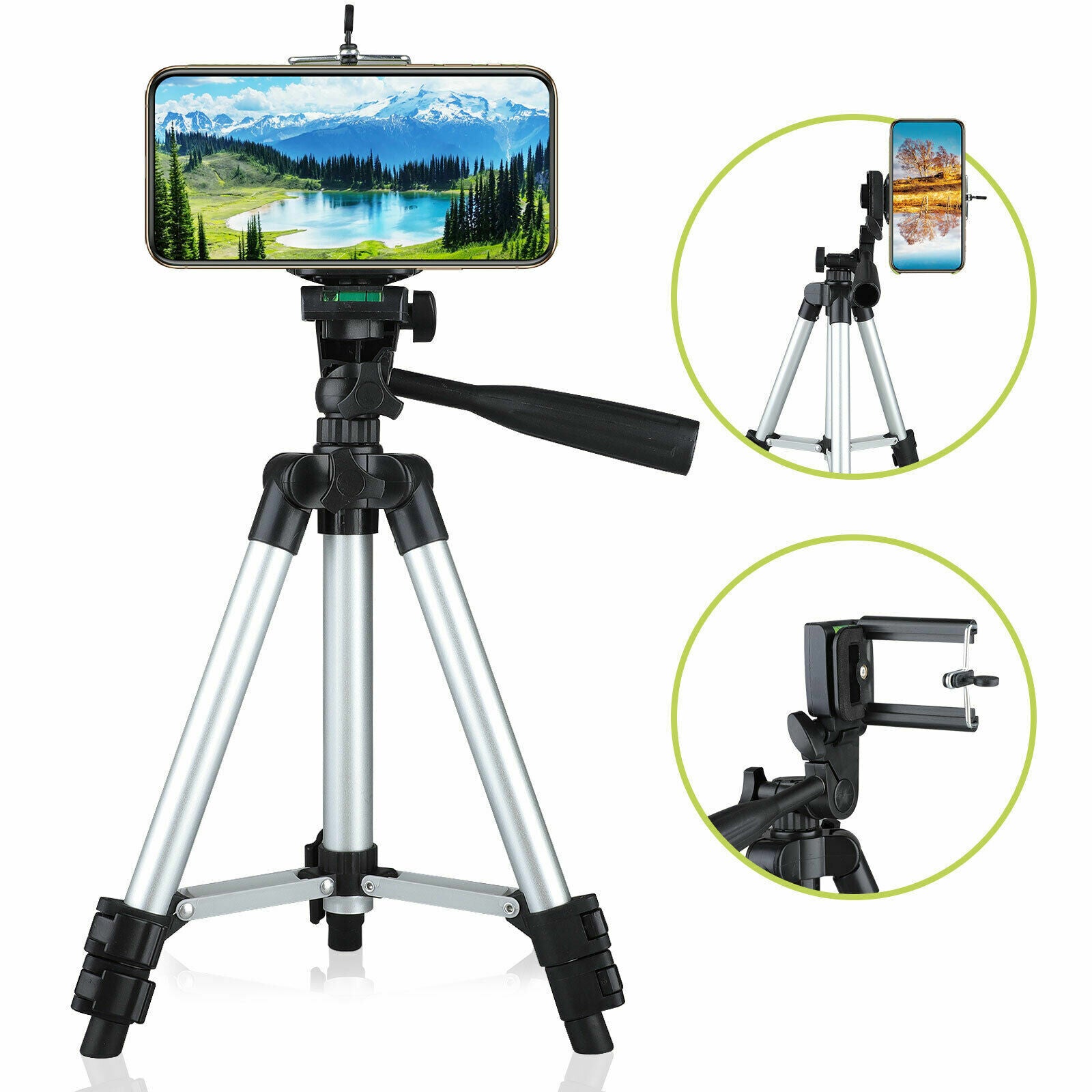 Professional Camera Tripod Stand Holder Mount for Cell Phone, Portable Tripod, Mobile Phone Live Stream Holder, Camera Tripod