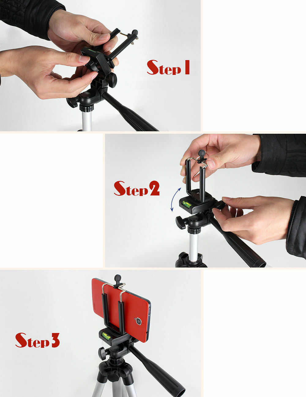 Professional Camera Tripod Stand Holder Mount for Cell Phone, Portable Tripod, Mobile Phone Live Stream Holder, Camera Tripod