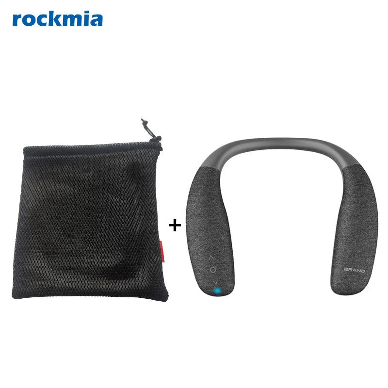 Wireless Neckband Speaker Wearable Surround Sound Bluetooth Neck Speakers with Microphone for TV Gaming Free Hands