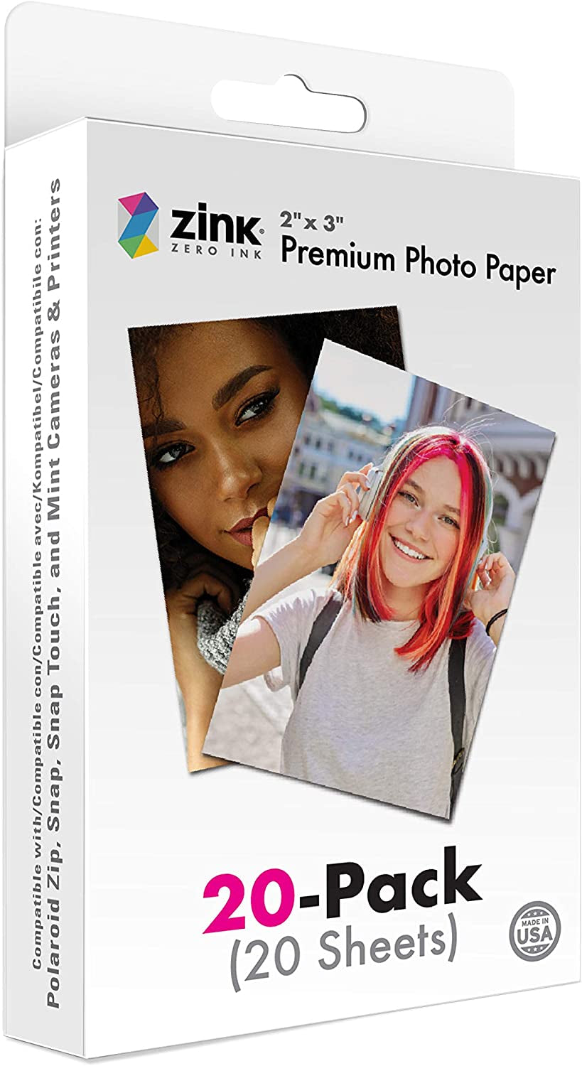 2"X3" Premium Instant Photo Paper (50 Pack) Compatible with Polaroid Snap, Snap Touch, Zip and Mint Cameras and Printers